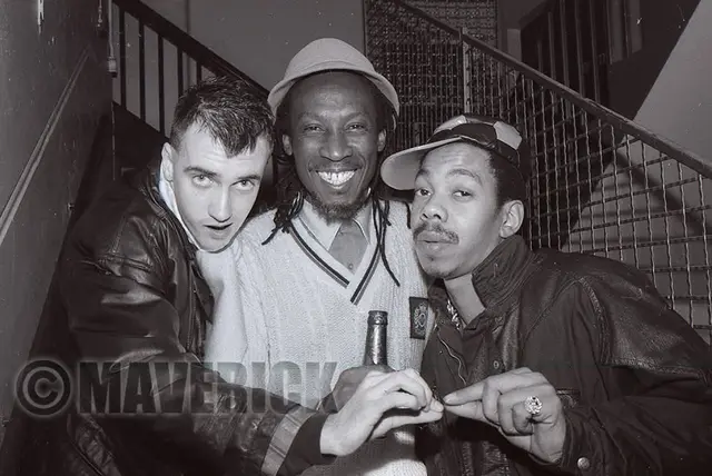 A belly-flop of a show (at Shoreditch) three decades since, but that didn't stop the hi-jinx......Dominic (favour Boy George!), Alton, Smiley Culture