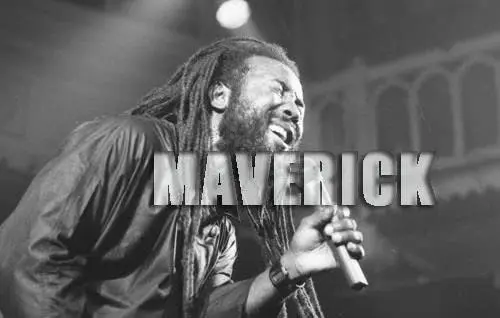Maverick here: this shot was taken in Amsterdam in 1987, October I think. It was a big show with Freddie, Dennis Brown and Marcia Griffiths. Marcia had terrible flu and as I spent some time speaking to her while she was laid up in bed in her hotel room, I caught the bug, and on the flight back to England I got stuck in the terrible hurricane that hit....The flight should have taken 45 minutes, but took 2 hours instead as we circled London waiting for a safe moment to land....the bloke next to me had never flown before, and the turbulence was terrible........Good show, though!!