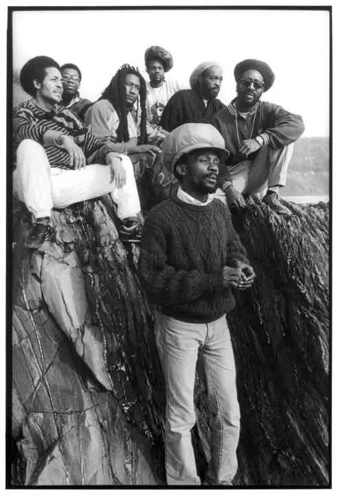 Bim Sherman with the Coptic Roots Band.